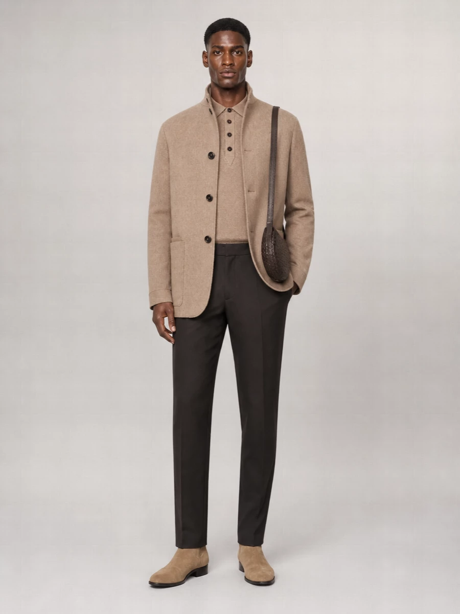 Zegna Cashmere Single-Breasted Coat