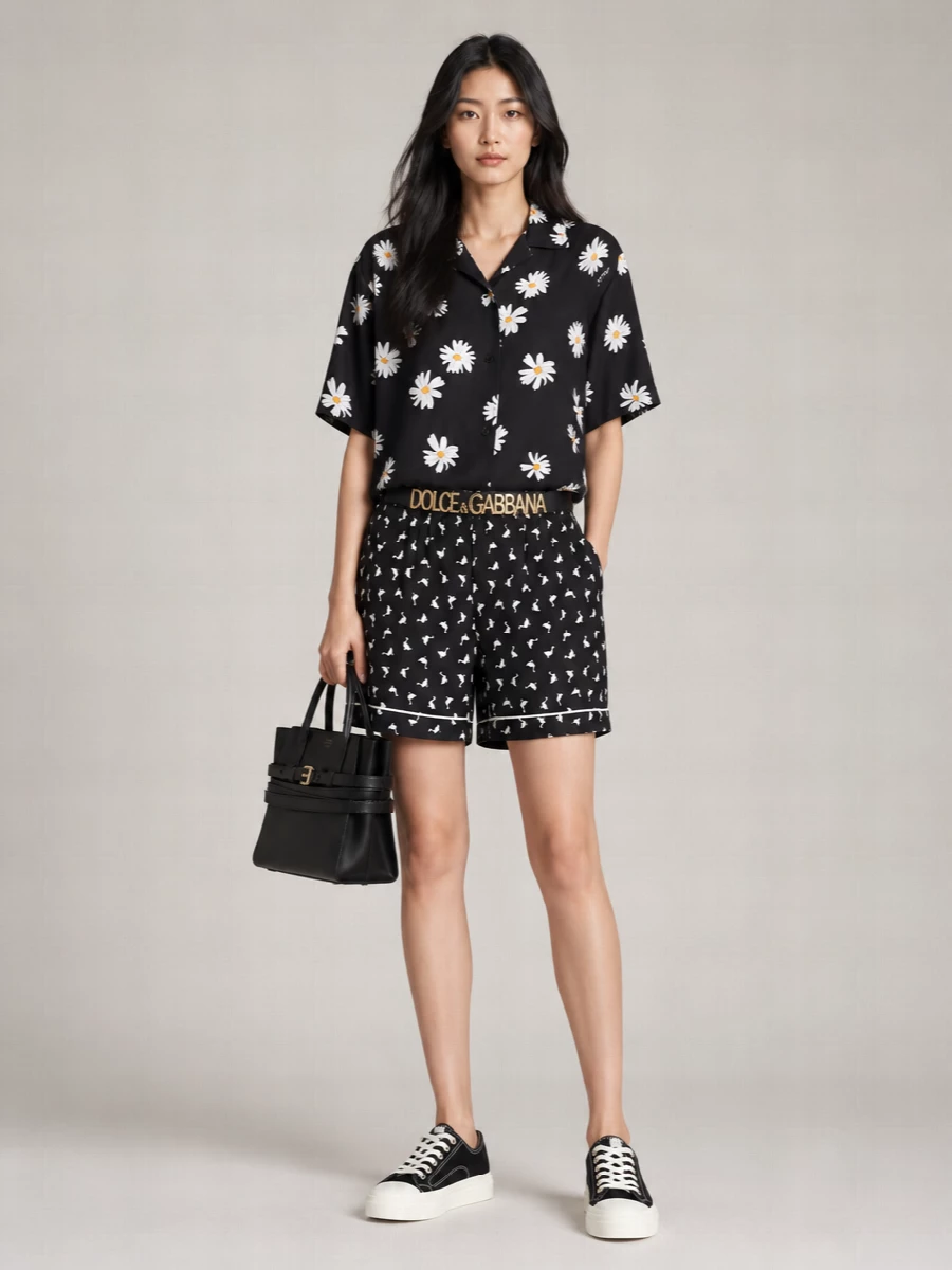 Moschino Silk Knee-Length Shorts