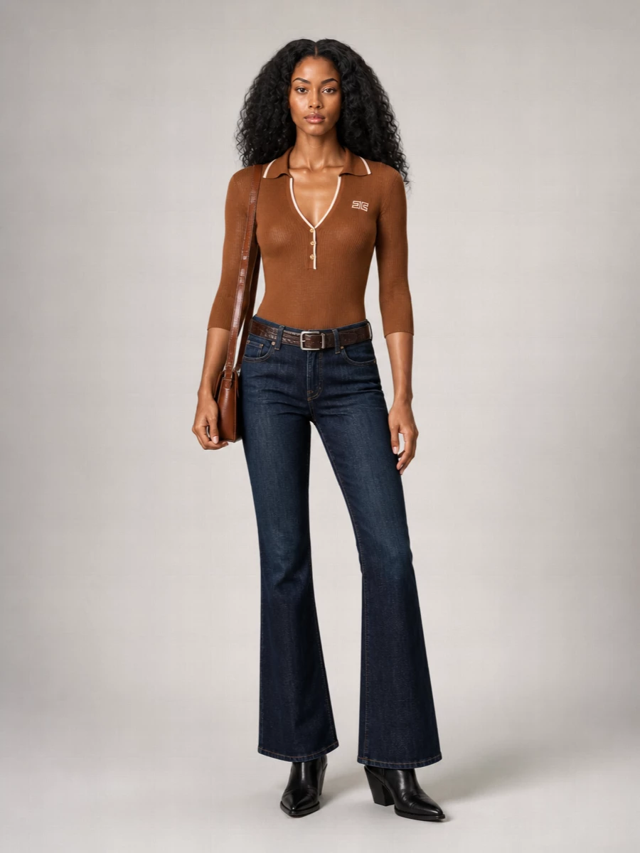 7 For All Mankind Denim Straight-Leg Jeans