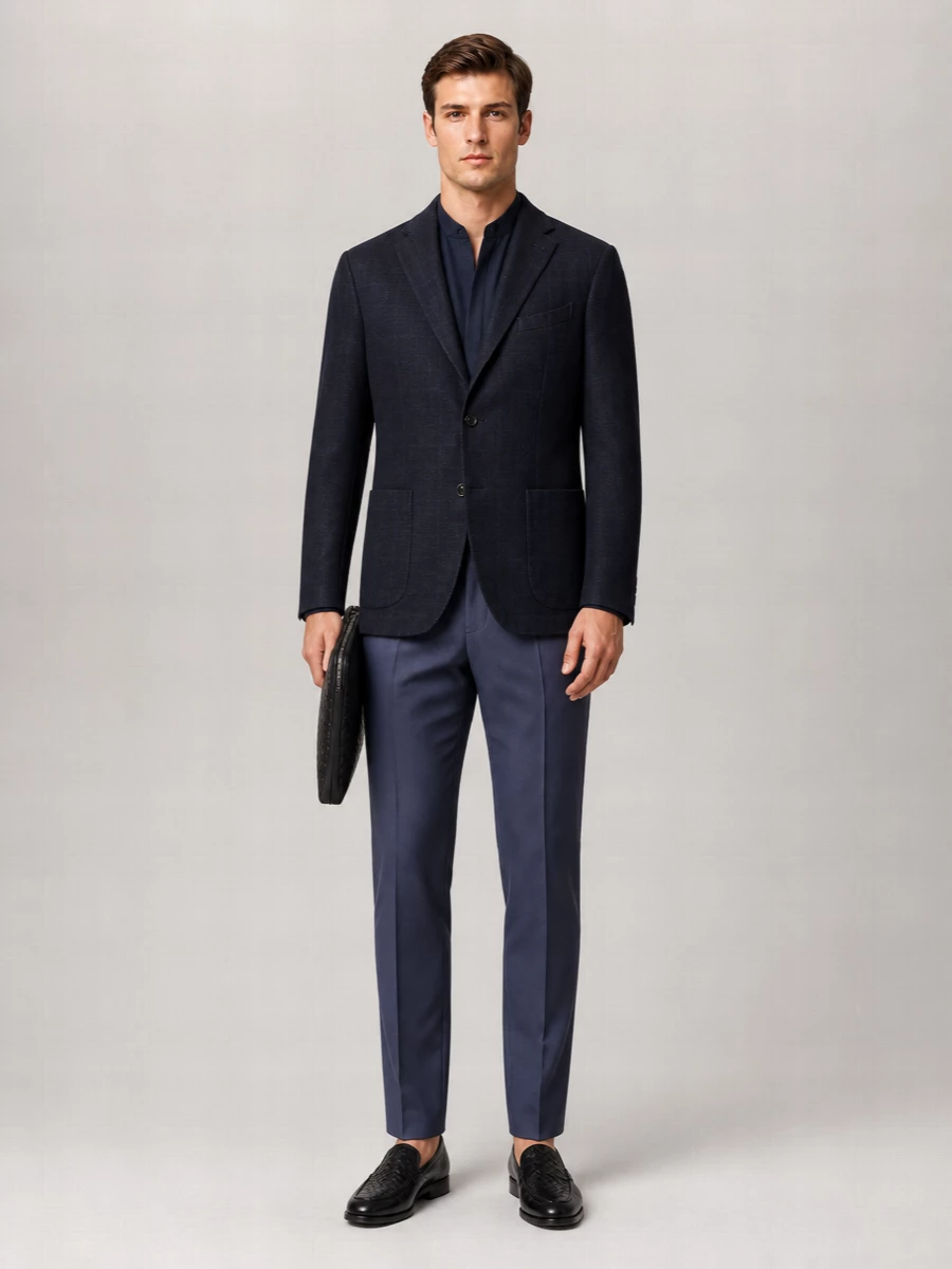 Boglioli Wool Checked Blazer