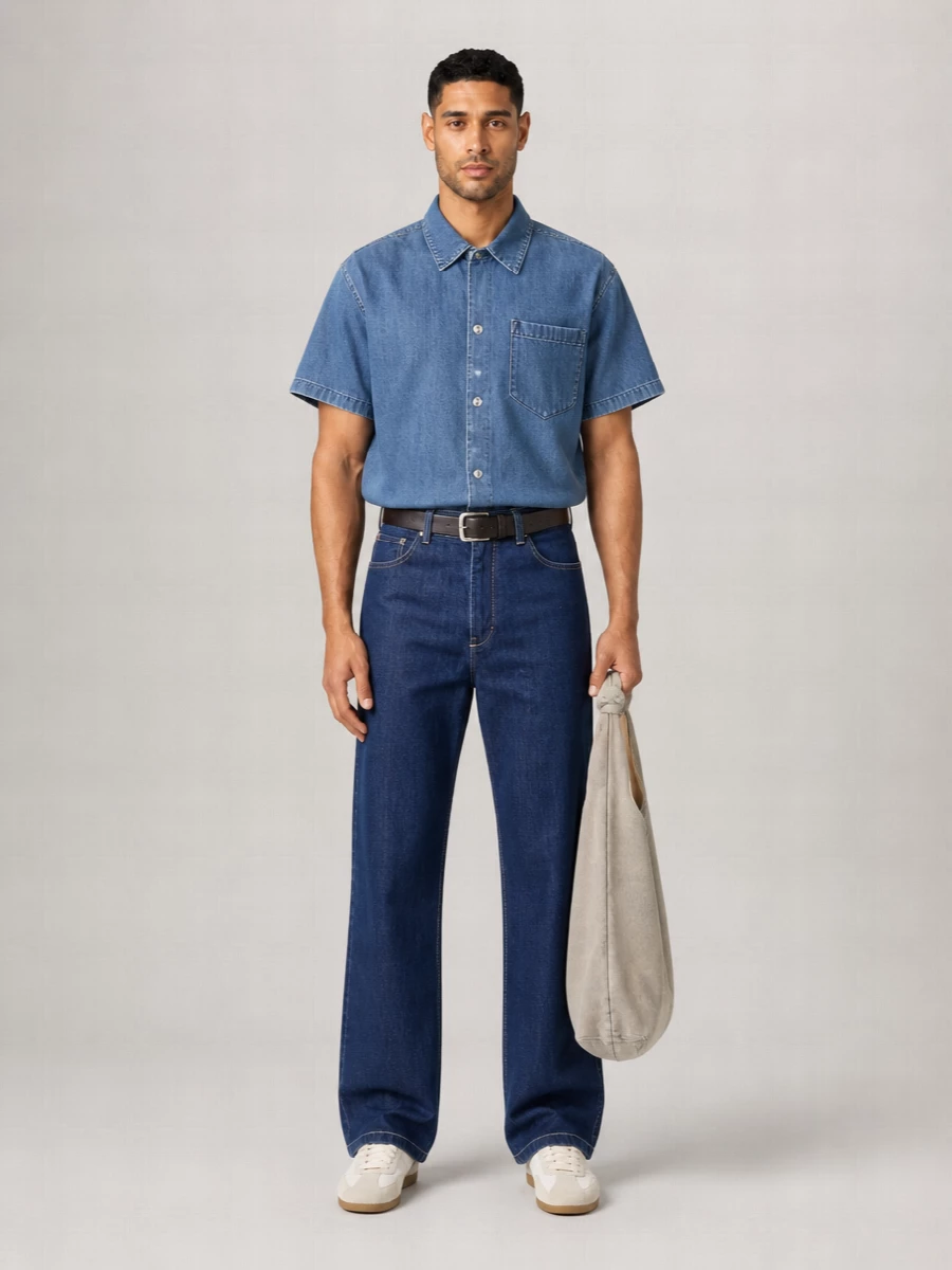 7 For All Mankind Wide-Leg Chino Jeans