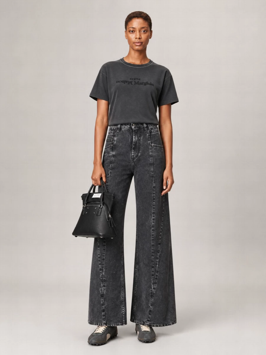 Maison Margiela Cotton Logo Embroidered T-Shirt