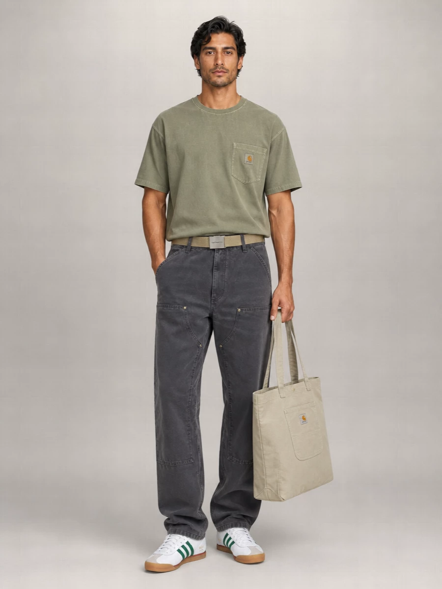 Carhartt Wip Loose Pocket Cotton Crewneck T-Shirt