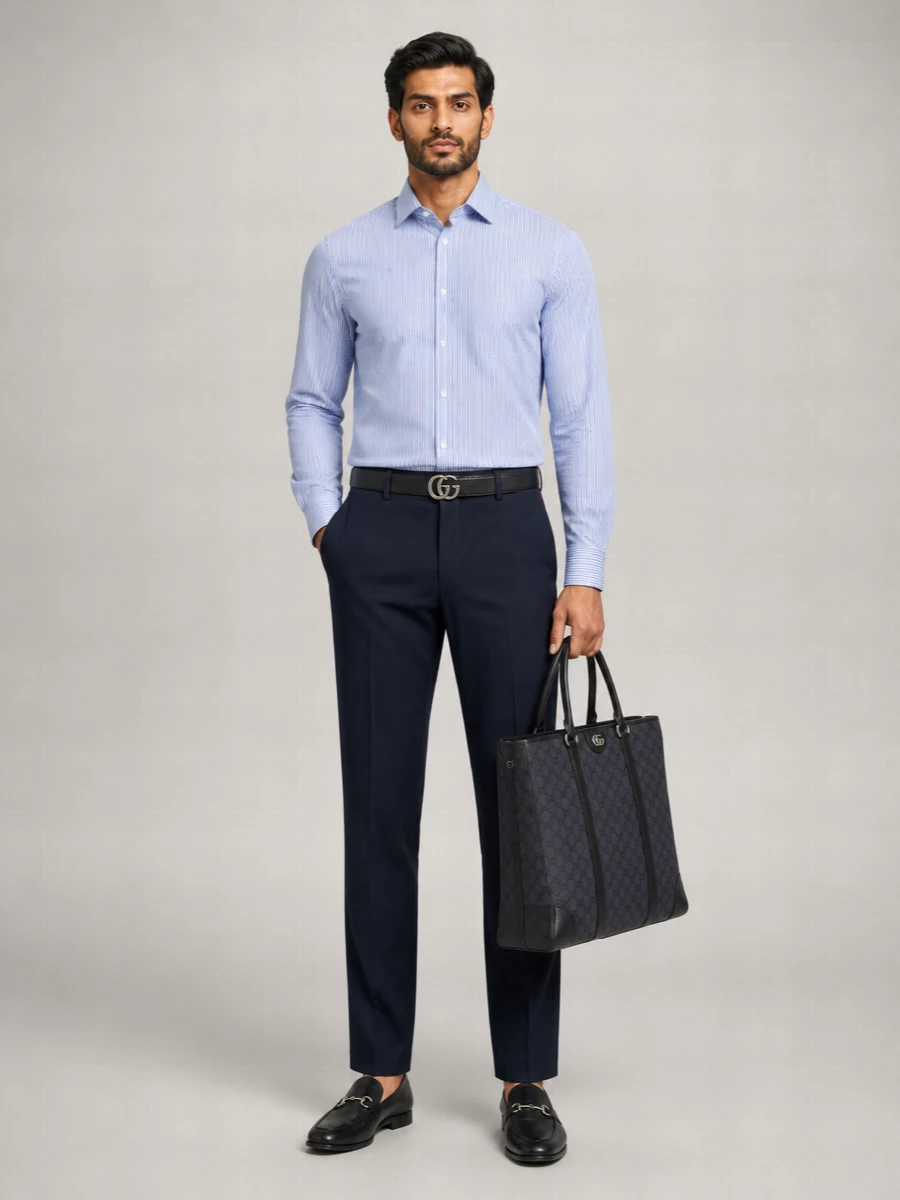 Gucci Striped Cotton Poplin Regular-Fit Shirt
