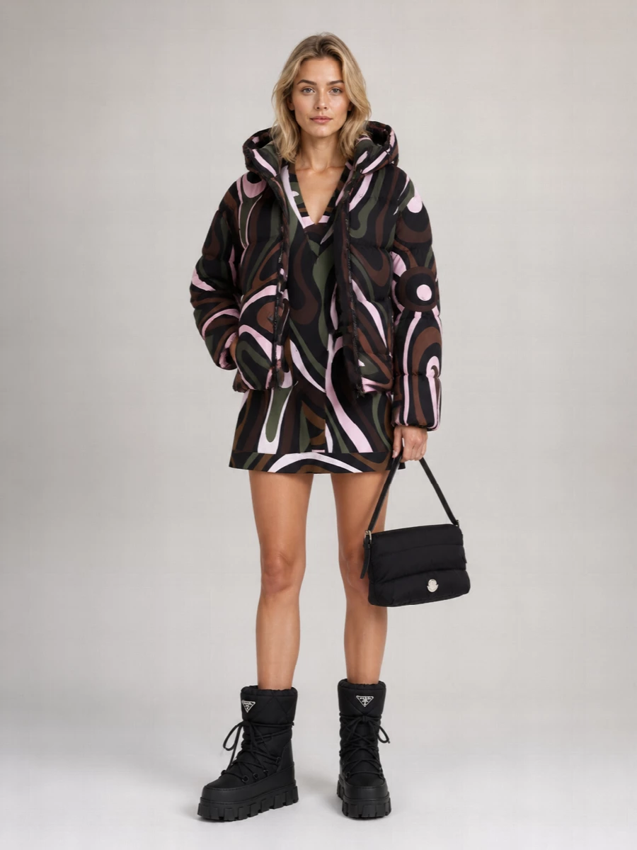 Pucci Printed Down Puffer Jacket