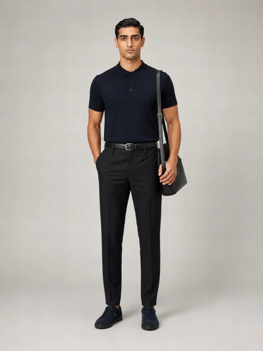 Dries Van Noten Merino Wool Polo Shirt