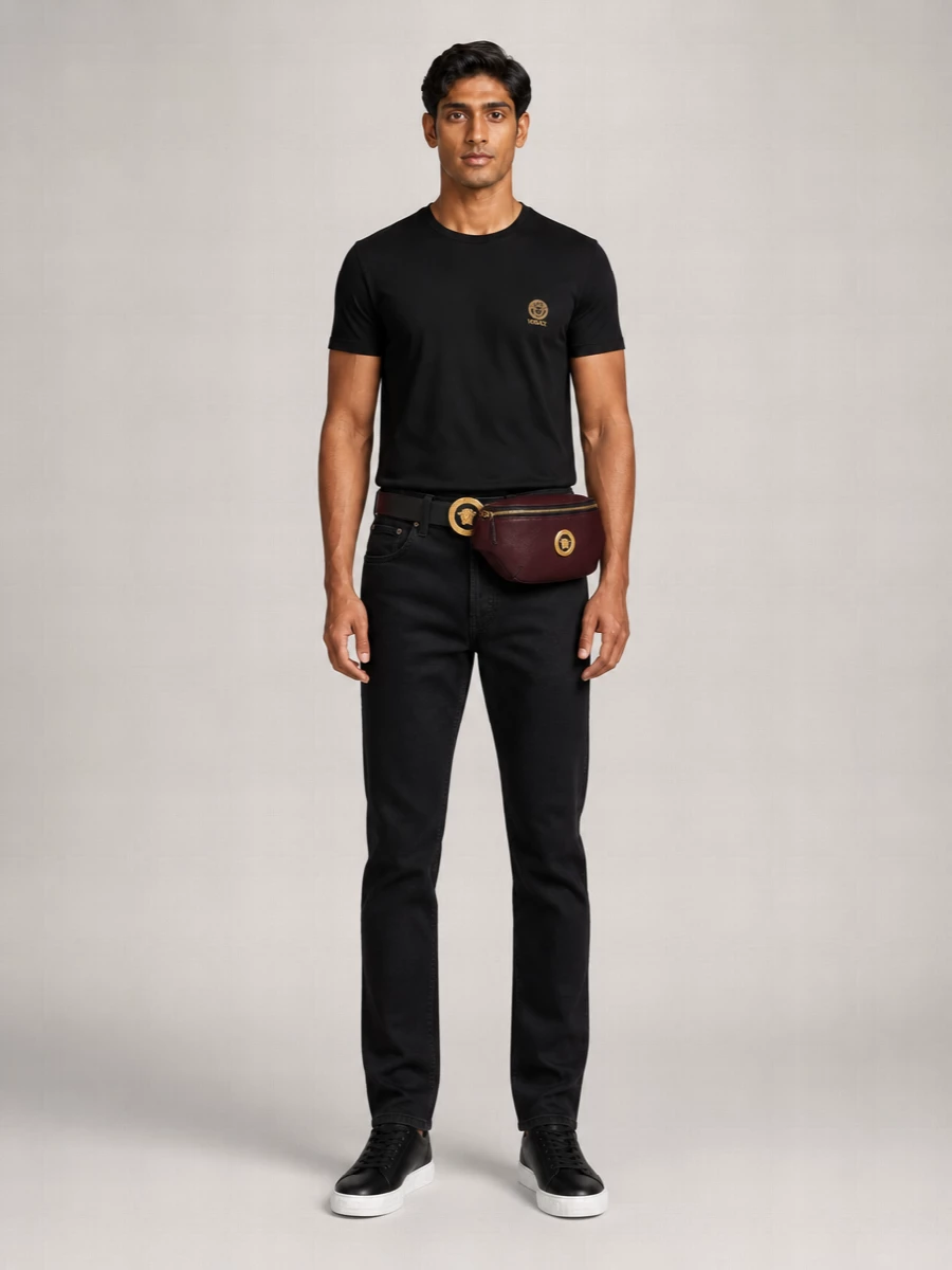 Versace Leather Belt Bag