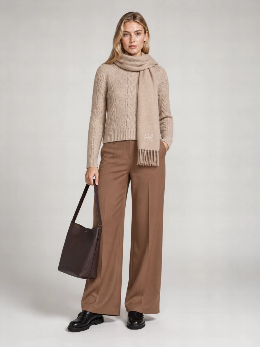 Max Mara Cashmere Fringe Stole