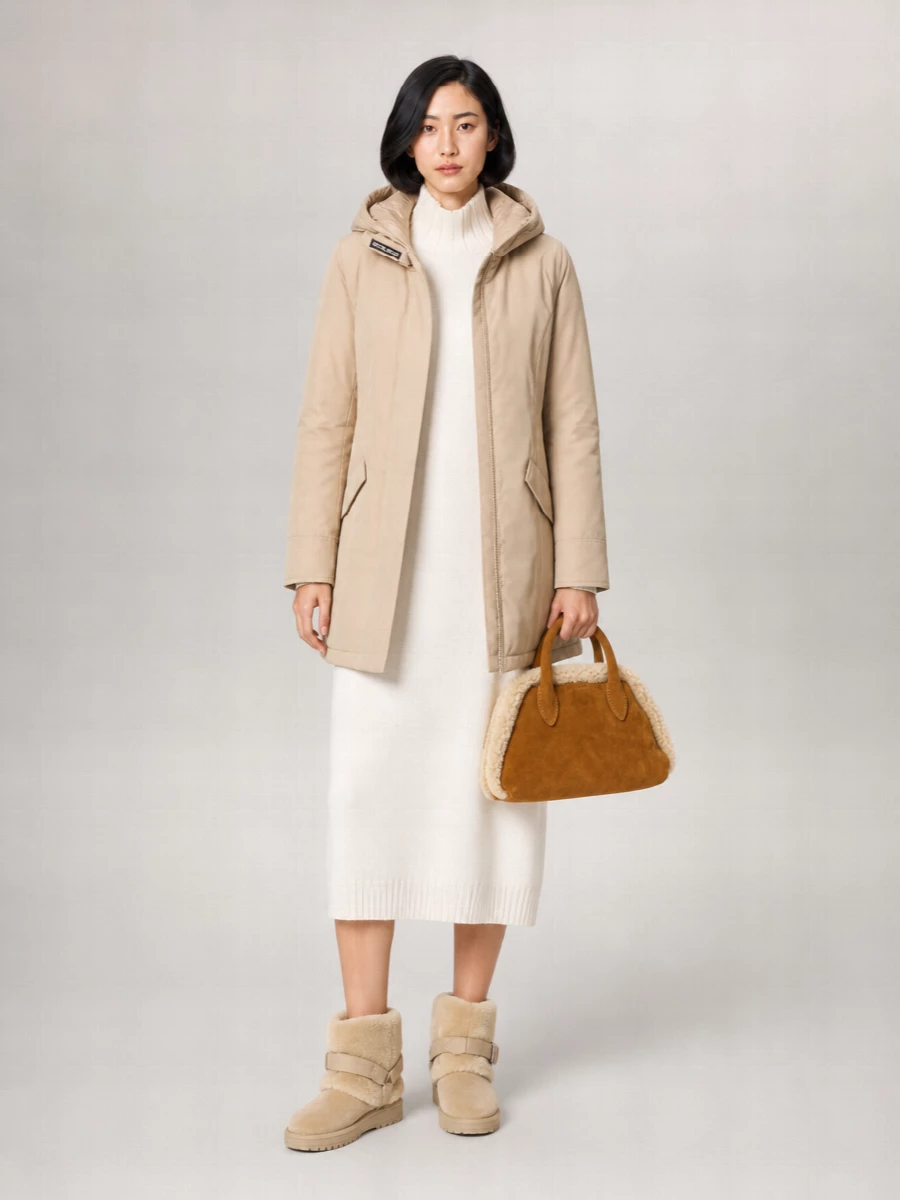 Woolrich hooded padded puffer jacket