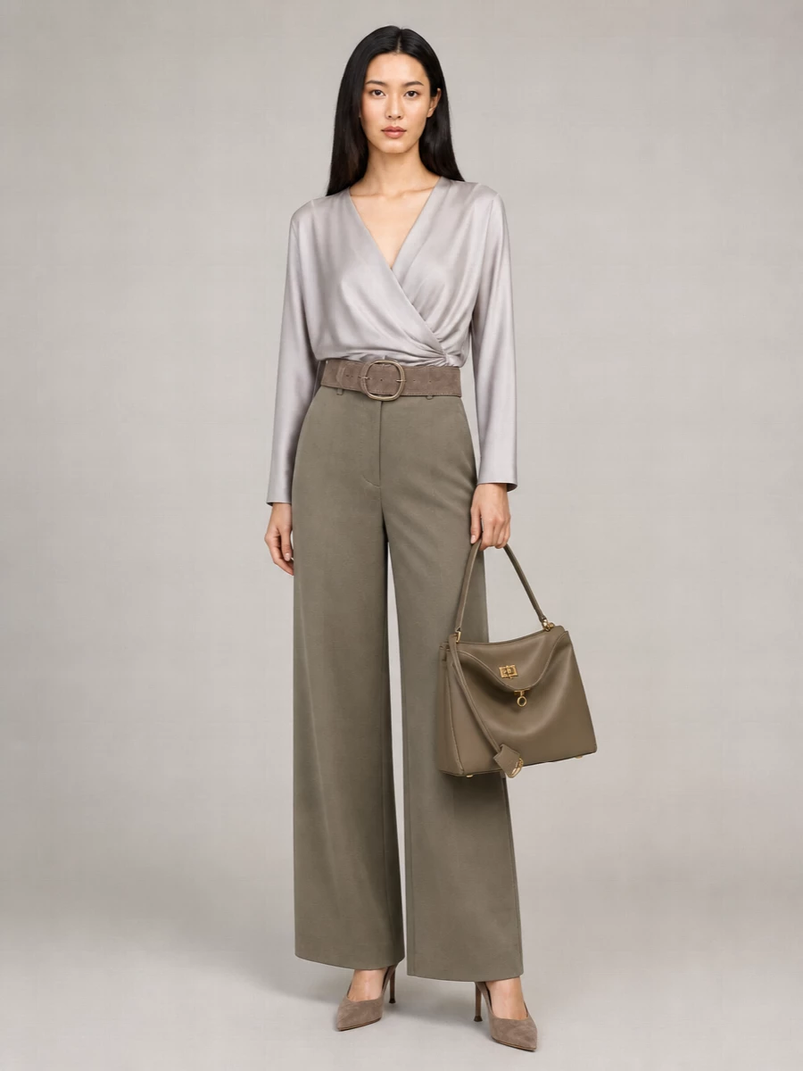 Giorgio Armani Linen Wide-Leg Trousers