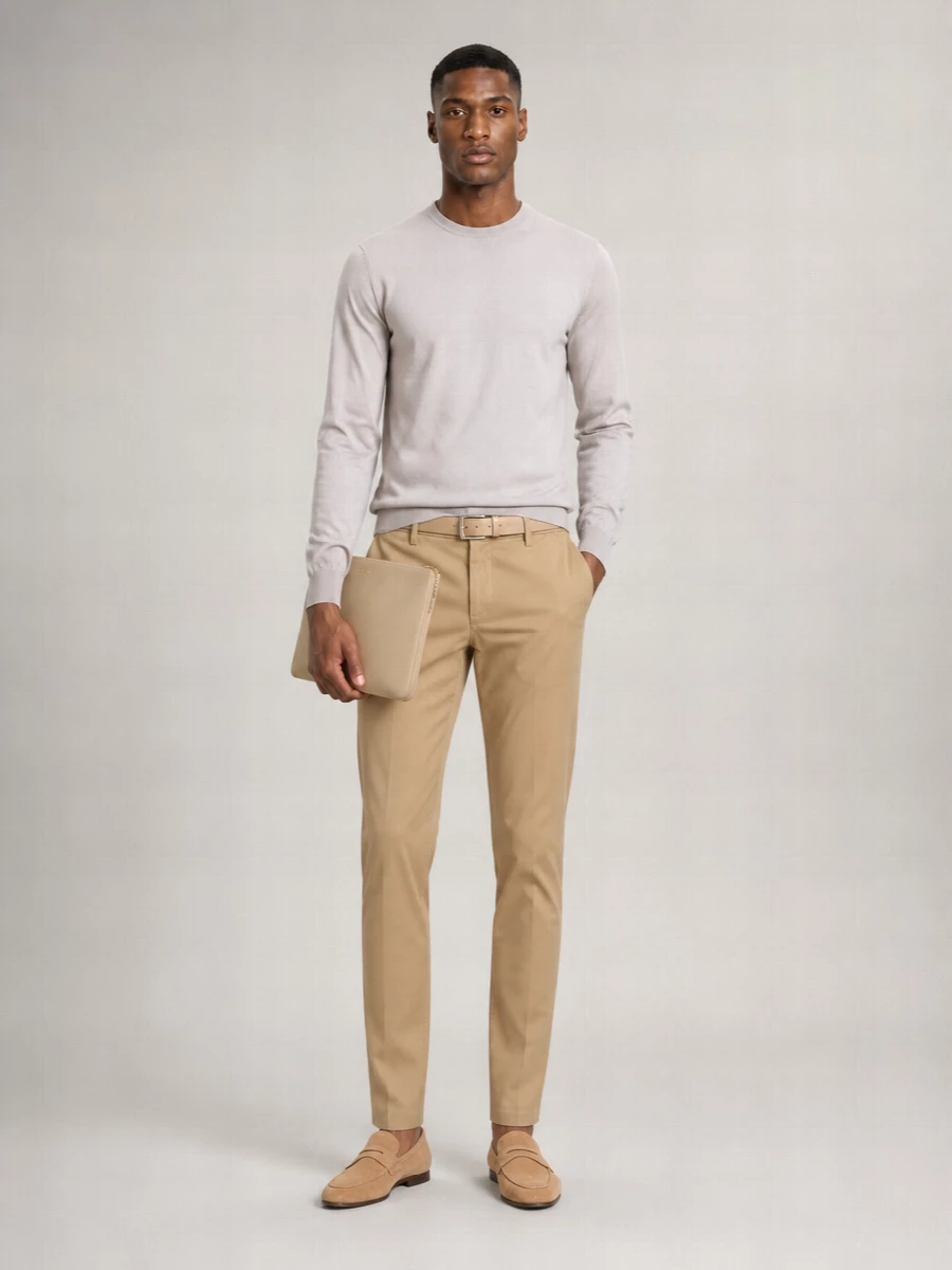 Dondup Slim-Fit Cotton Trousers
