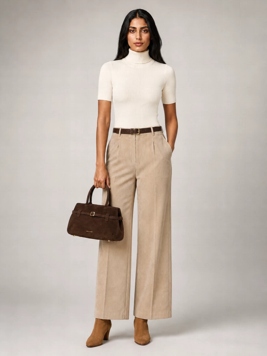 Herno Corduroy Wide-Leg Trousers