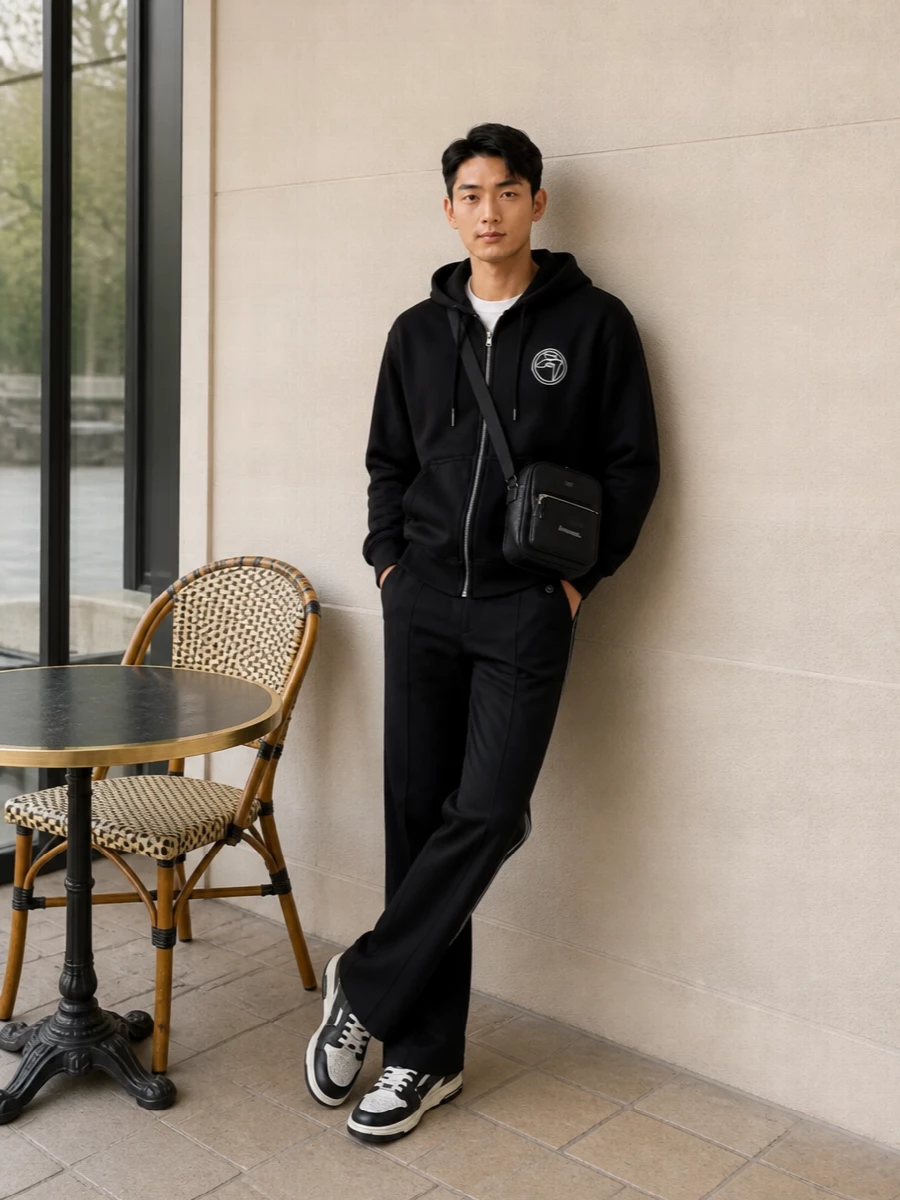 Ambush hoodie straight trousers amiri sneakers