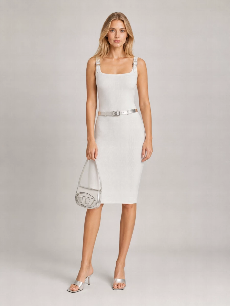 Versace Jeans Couture Slim-Fit Knee-Length Dress