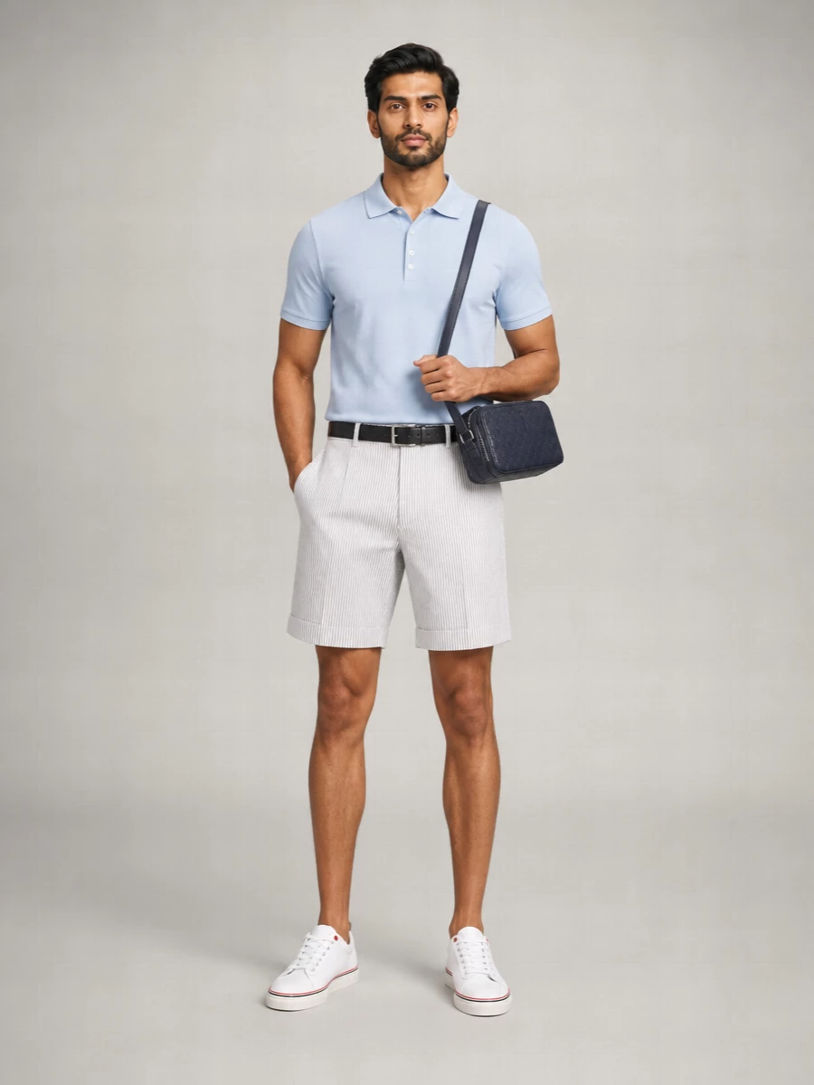 Thom Browne Cotton Short-Sleeve Polo Shirt