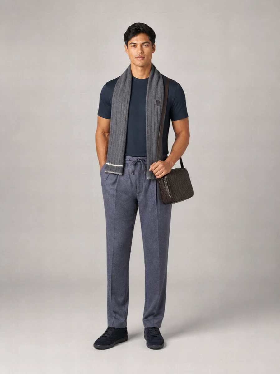 Brunello Cucinelli Logo-Print Technical T-Shirt
