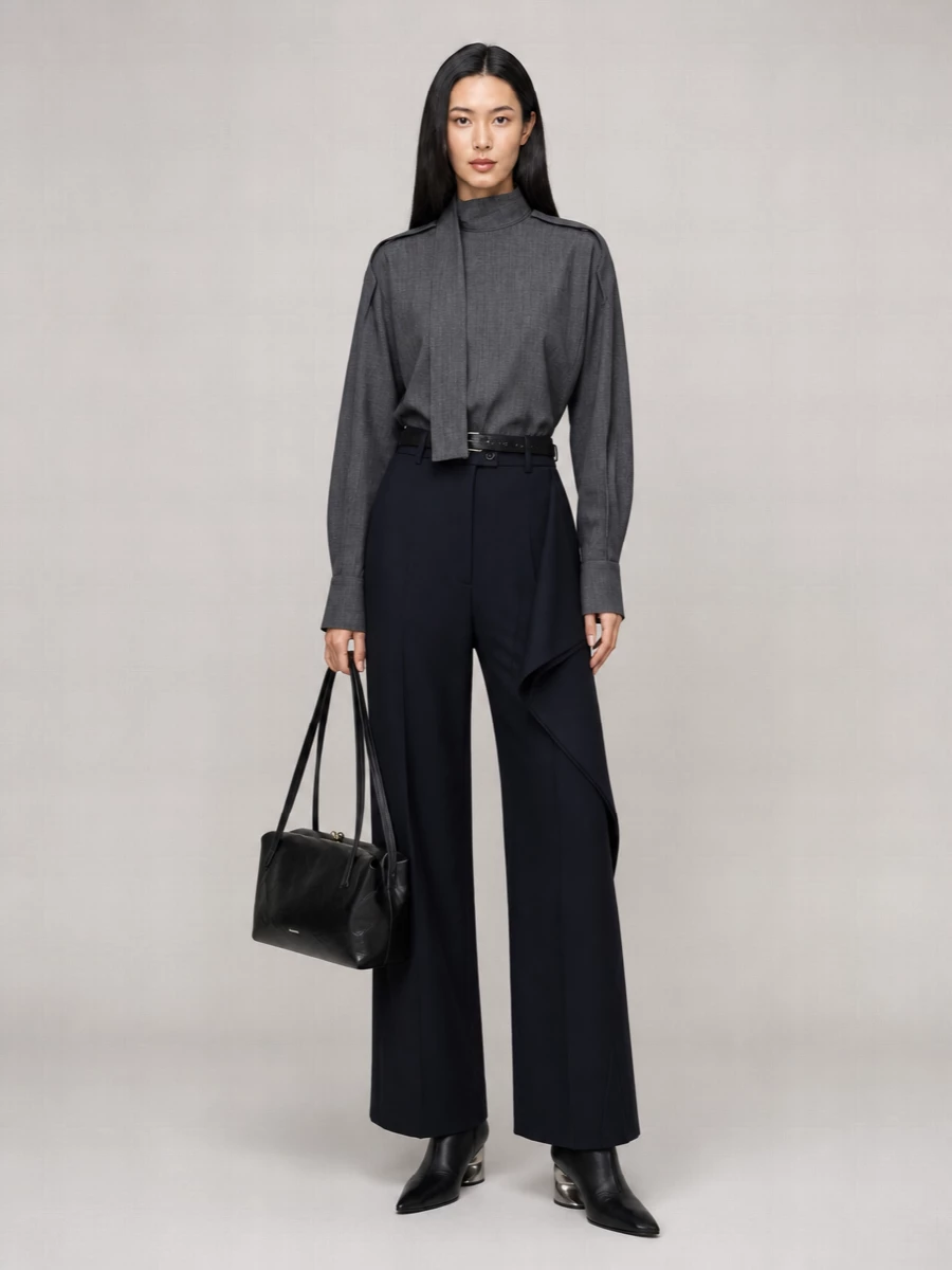 Jil Sander Virgin Wool Tailored Trousers