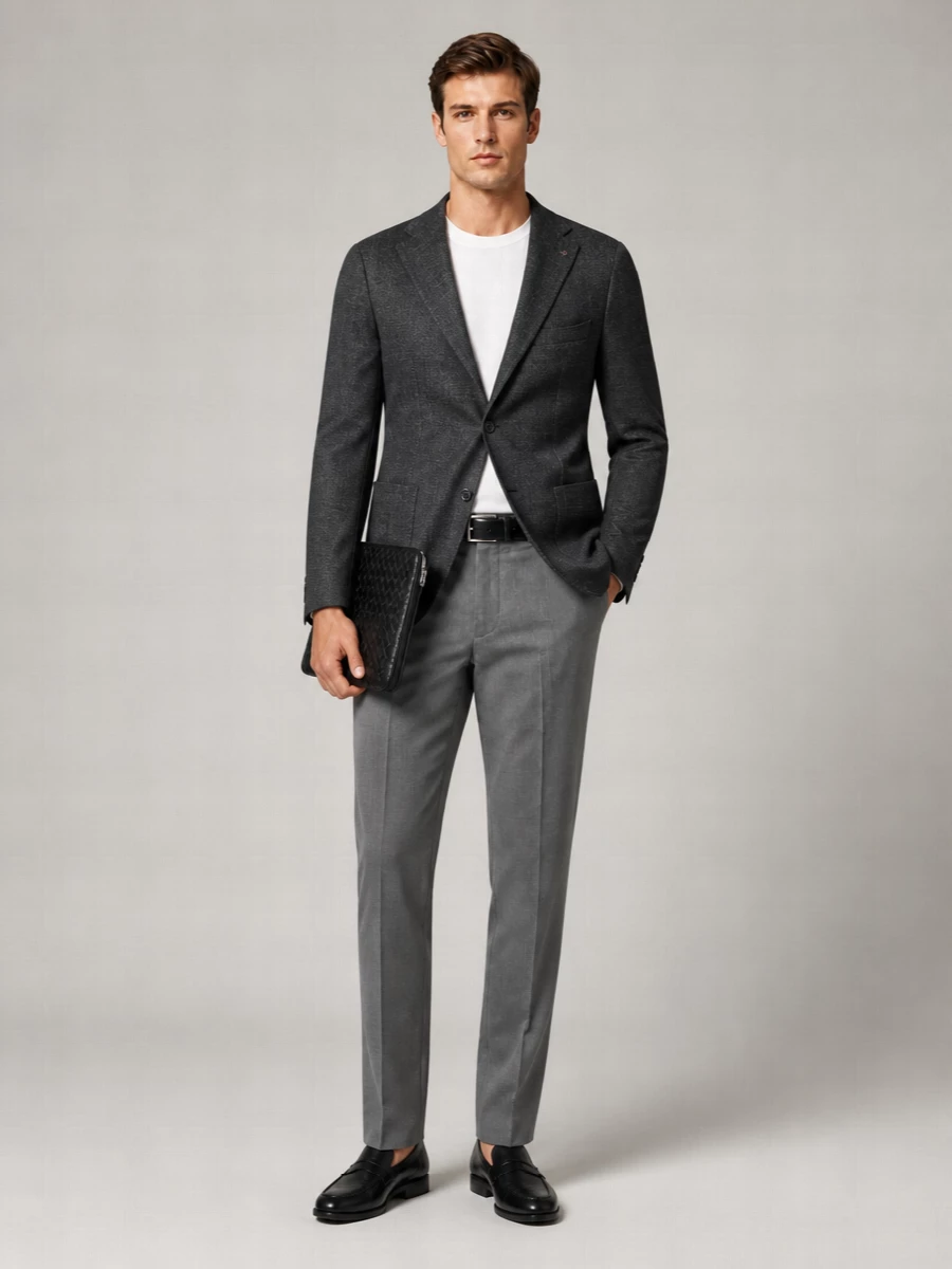 Pt Torino virgin wool mid-rise straight-leg trousers