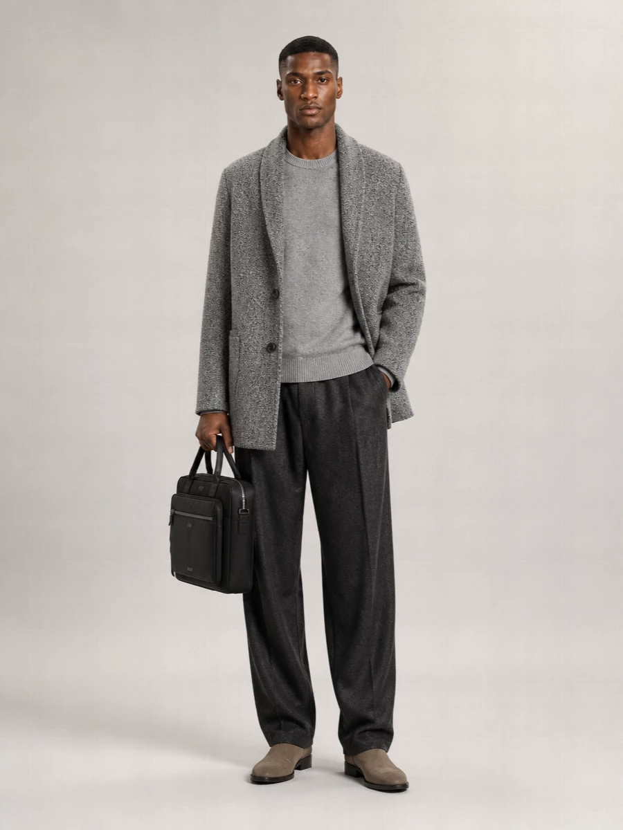 Emporio Armani Single Breasted Coat