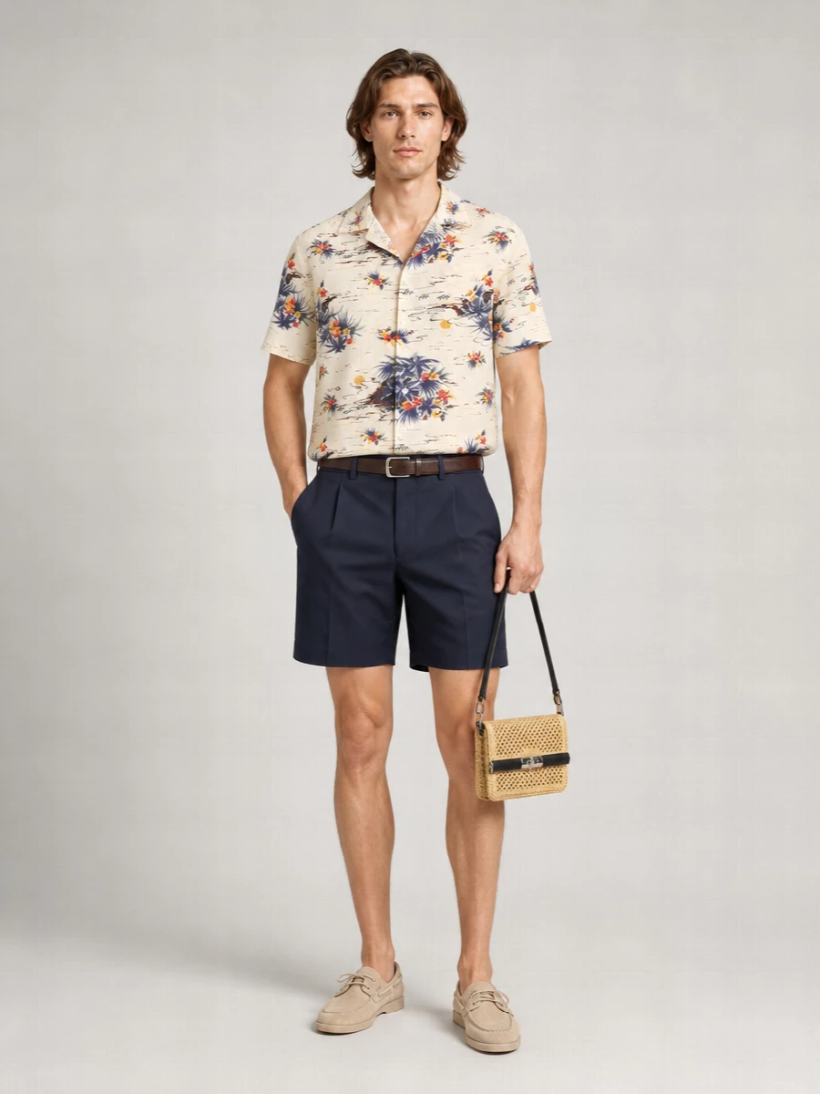Prada Floral Print Beach Shirt