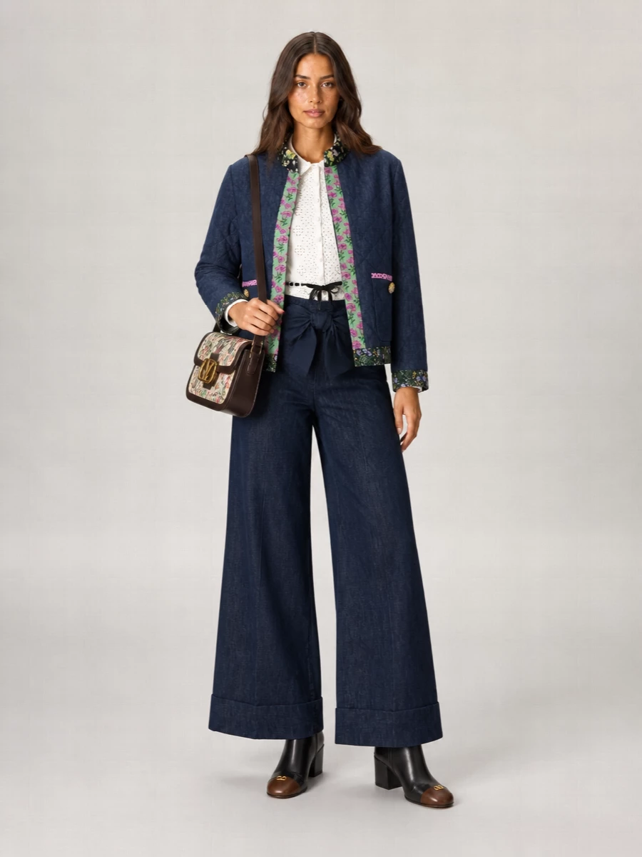 Valentino Garavani Chambray Fitted Blazer
