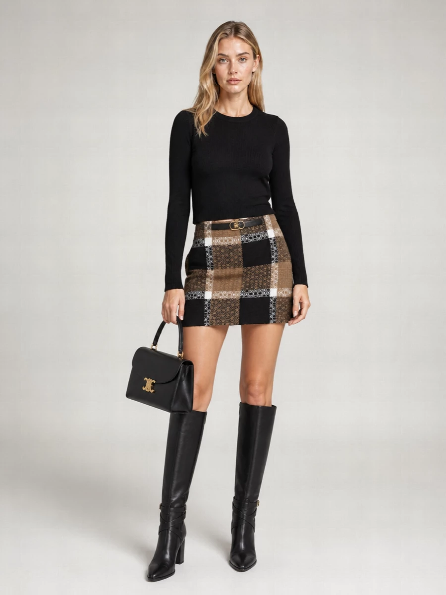 Celine Calfskin Shoulder Bag