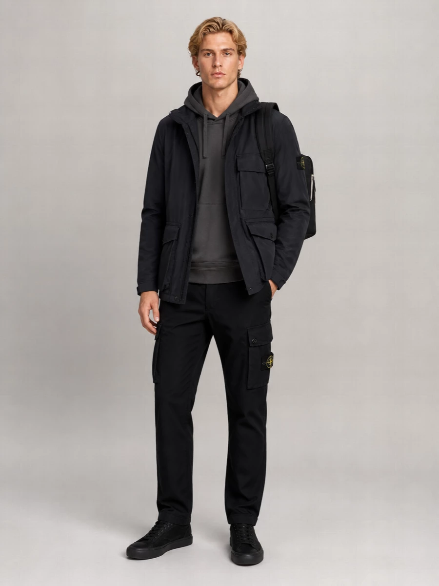 Stone Island Hooded Windbreaker Jacket