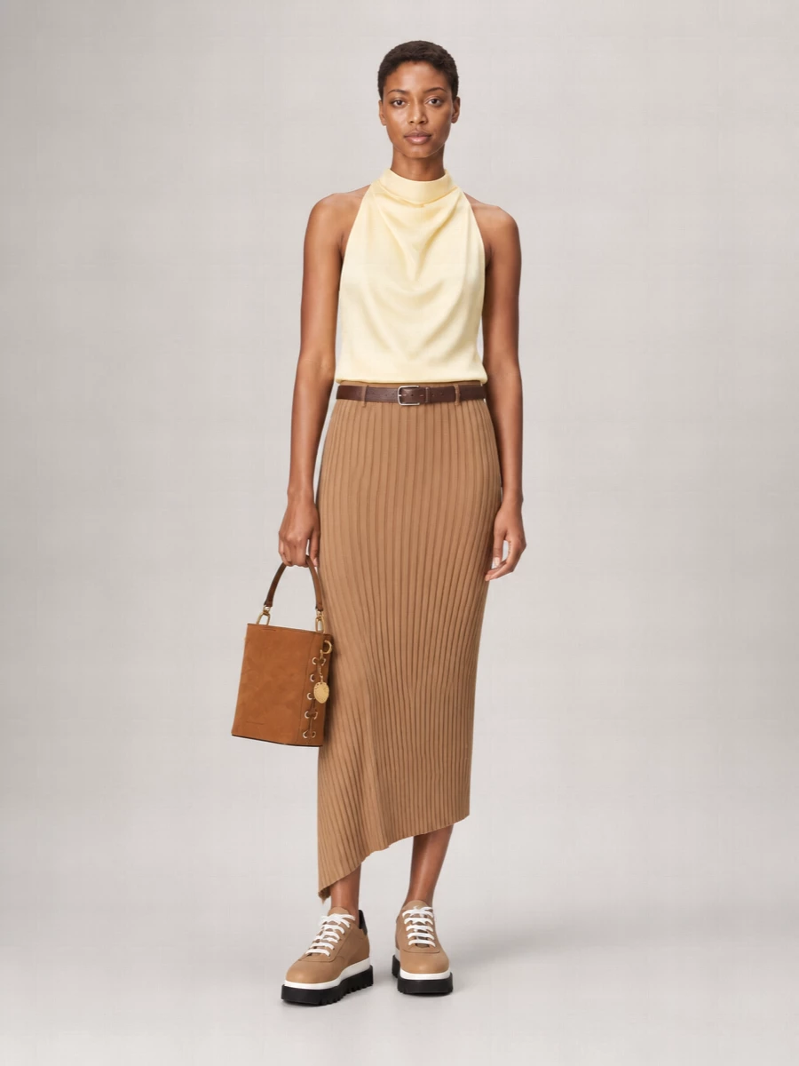 Stella Mccartney Cotton Asymmetric Skirt