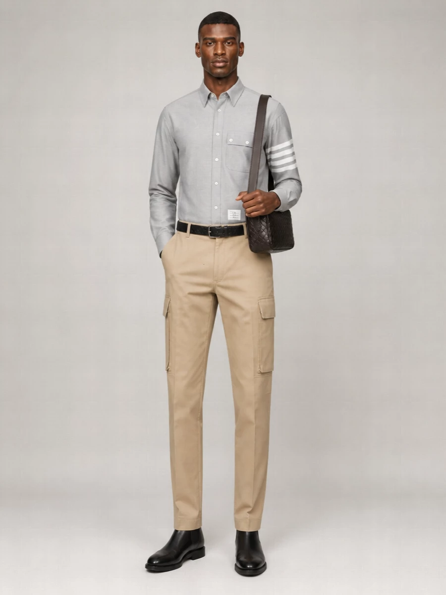 Thom Browne Cotton Cargo Trousers
