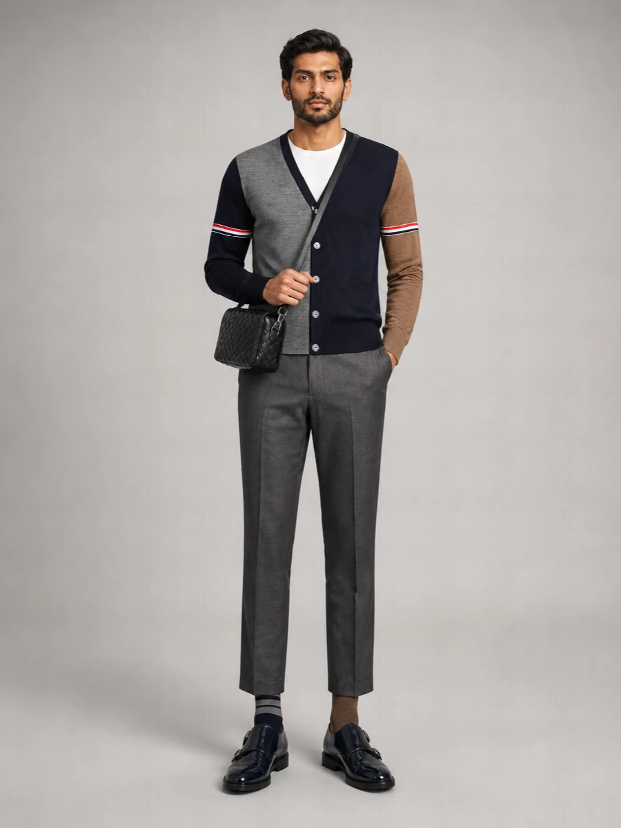 Thom Browne Striped Mid Calf Socks