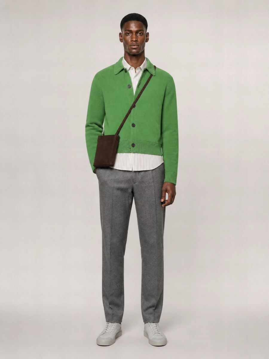 Auralee Wool Crewneck Jacket