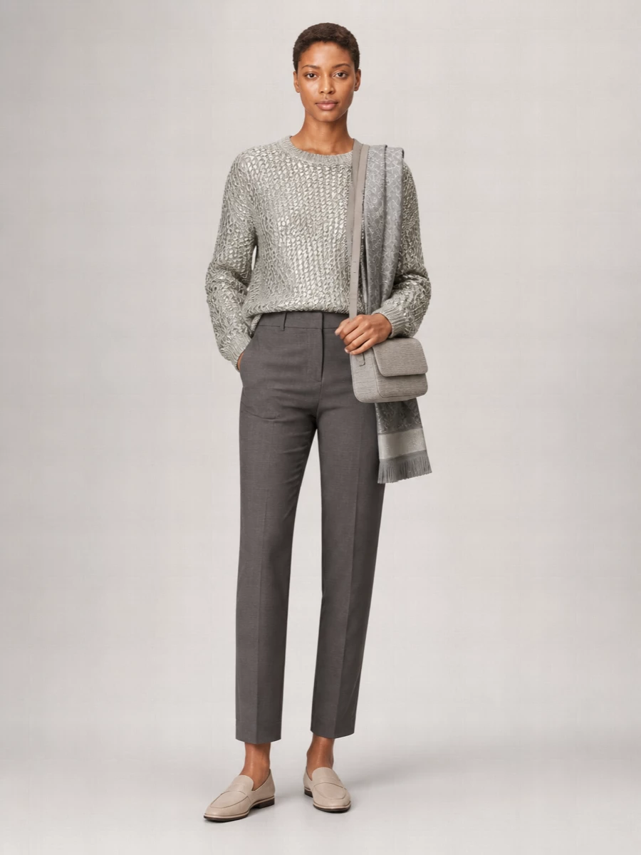 Brunello Cucinelli Open-Knit Sequin Sweater
