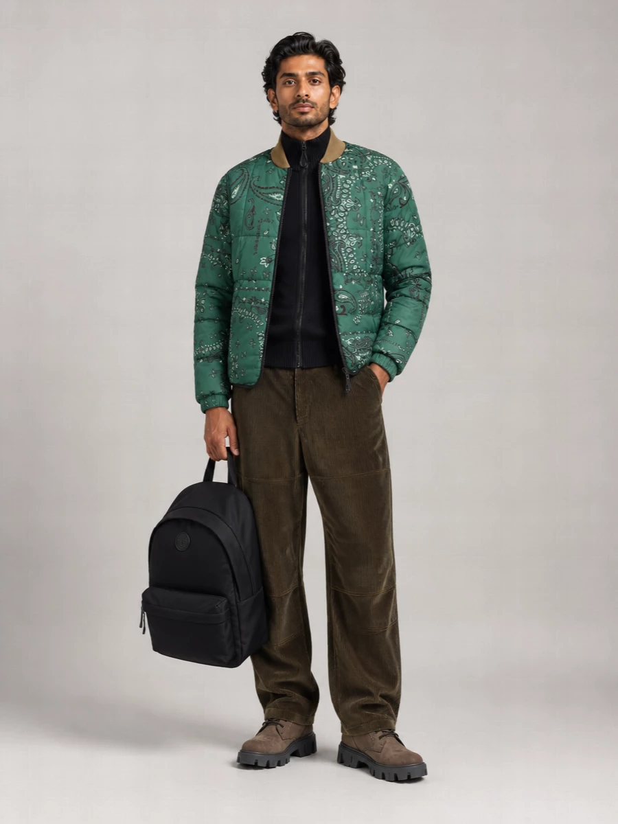 Moncler Reversible Printed Down Puffer Jacket