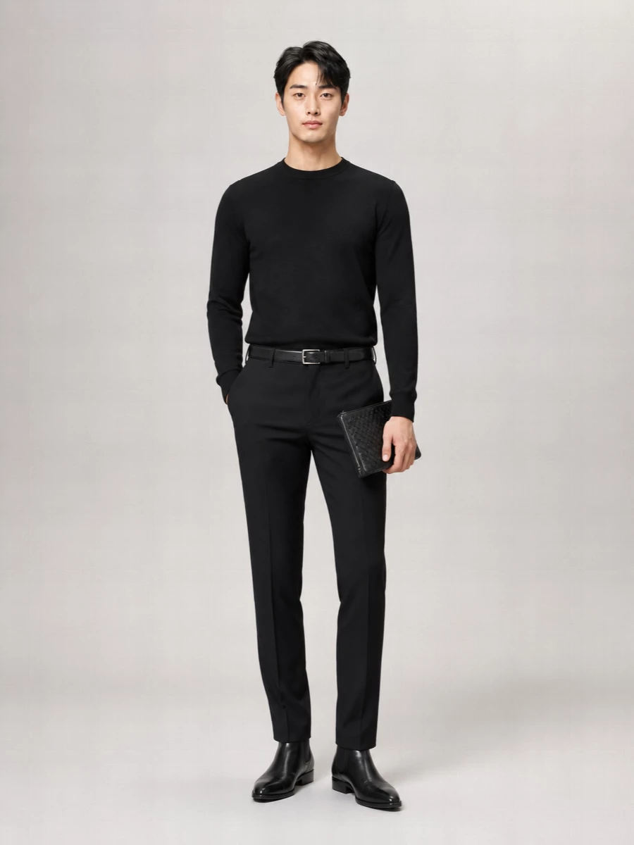 Dolce&Gabbana Wool Knit Crew Neck Sweater