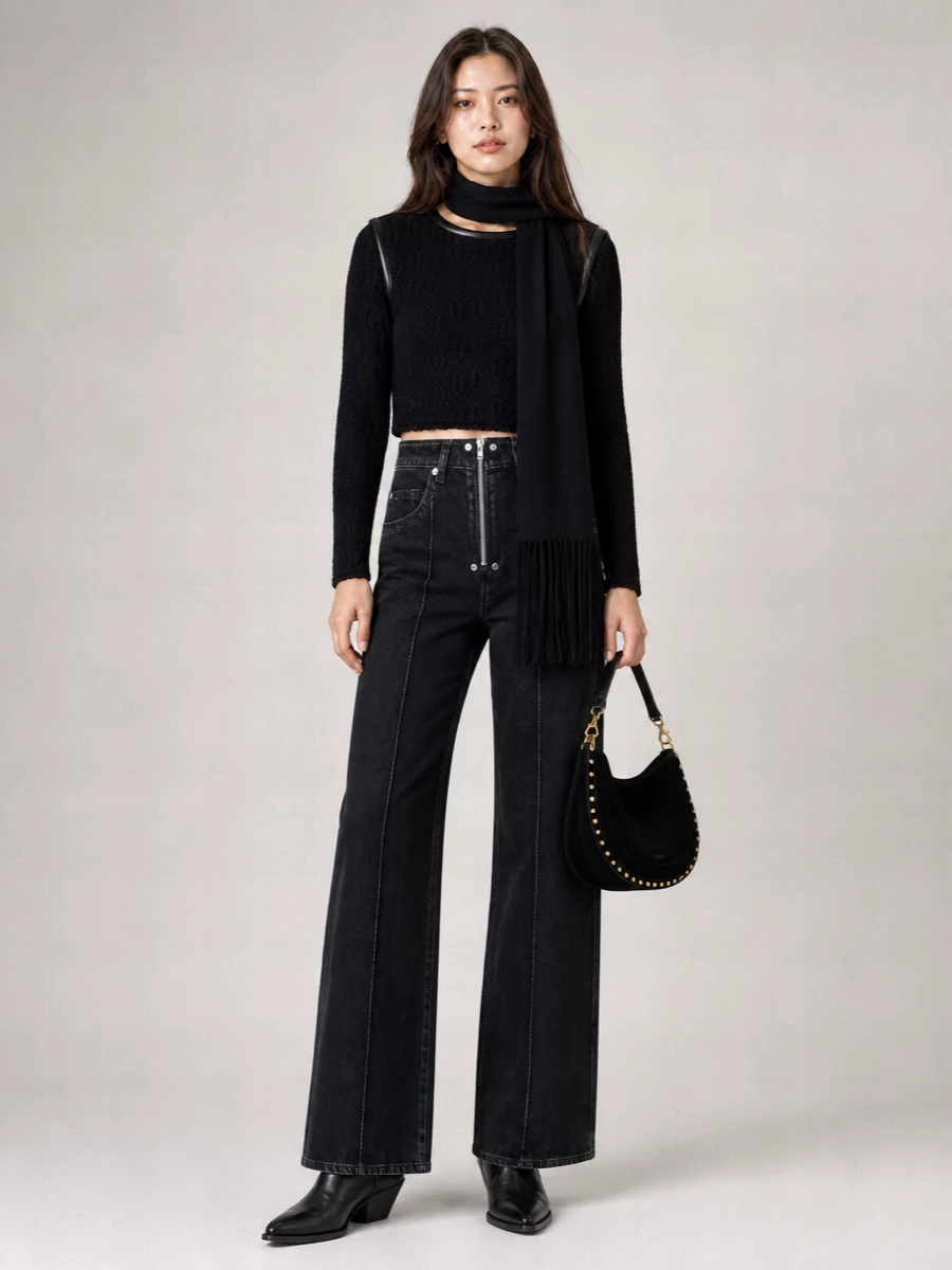 Isabel Marant Leather Cowboy Ankle Boots