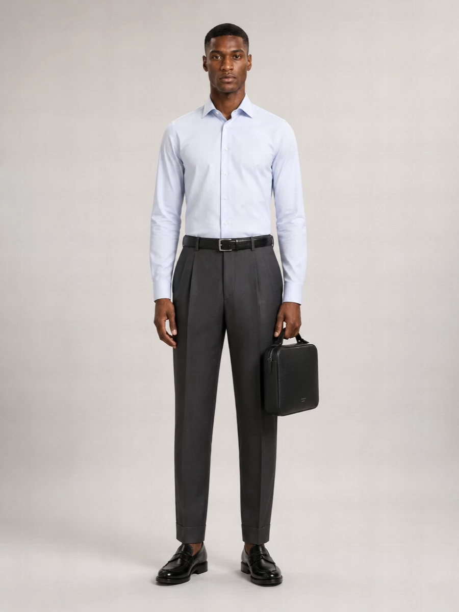 Brioni Wool Tapered Trousers