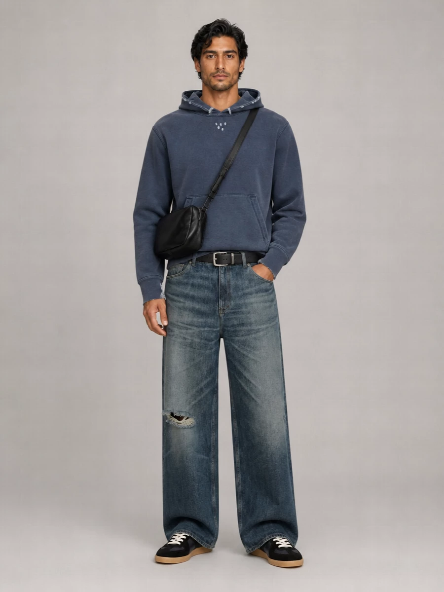 Our Legacy Denim High-Rise Wide-Leg Jeans