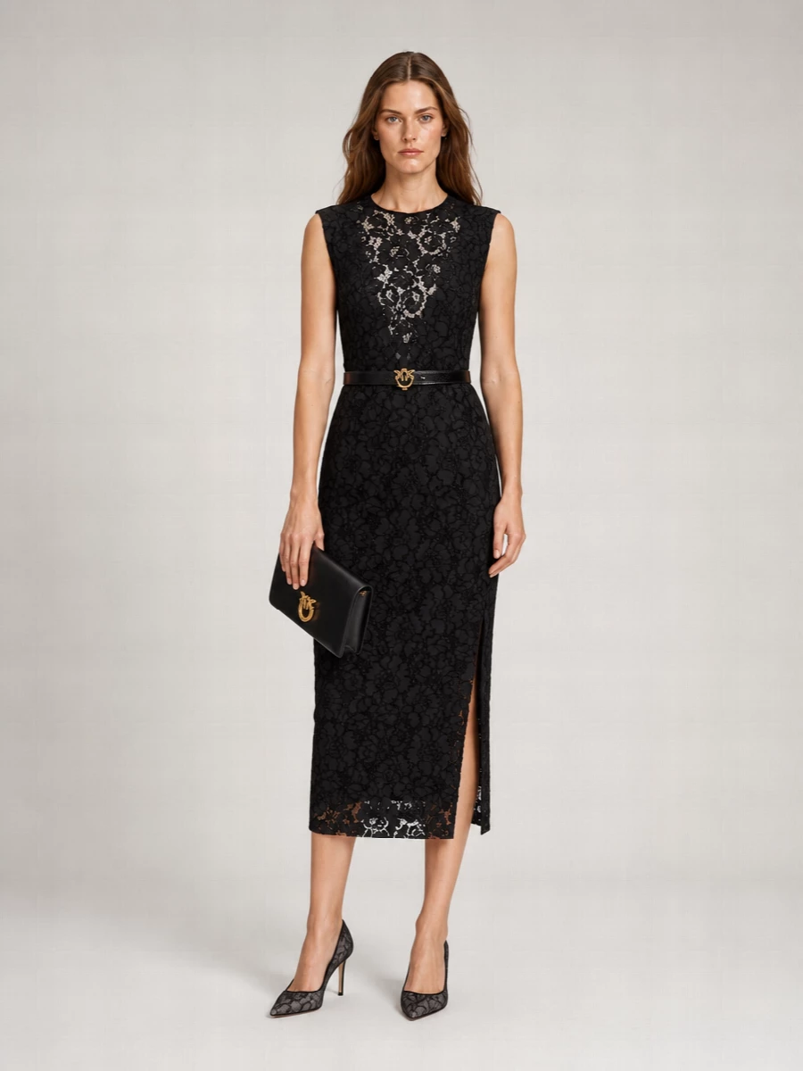Pinko Cotton Midi Dress