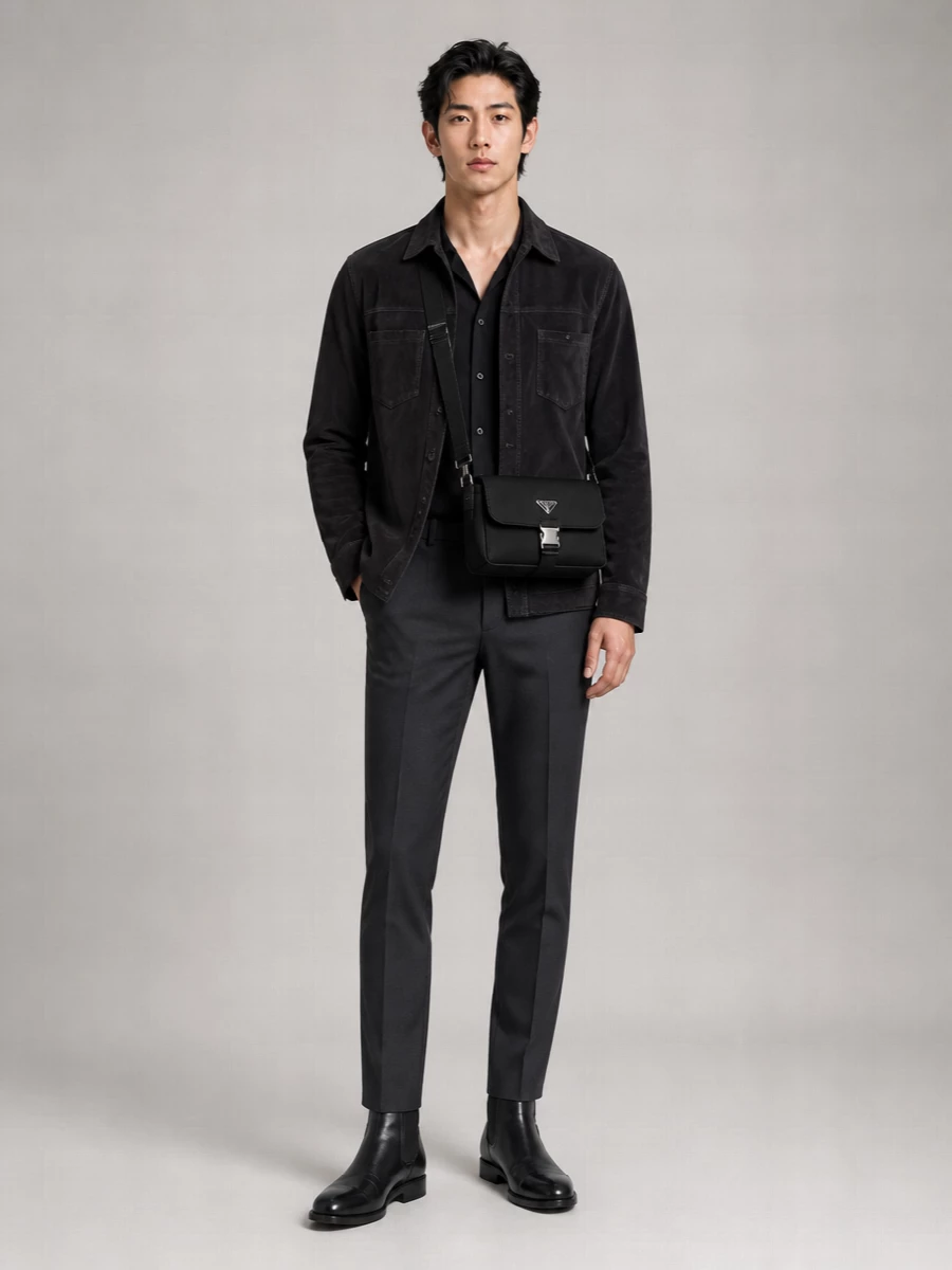 Giorgio Brato Suede Leather Shirt Jacket