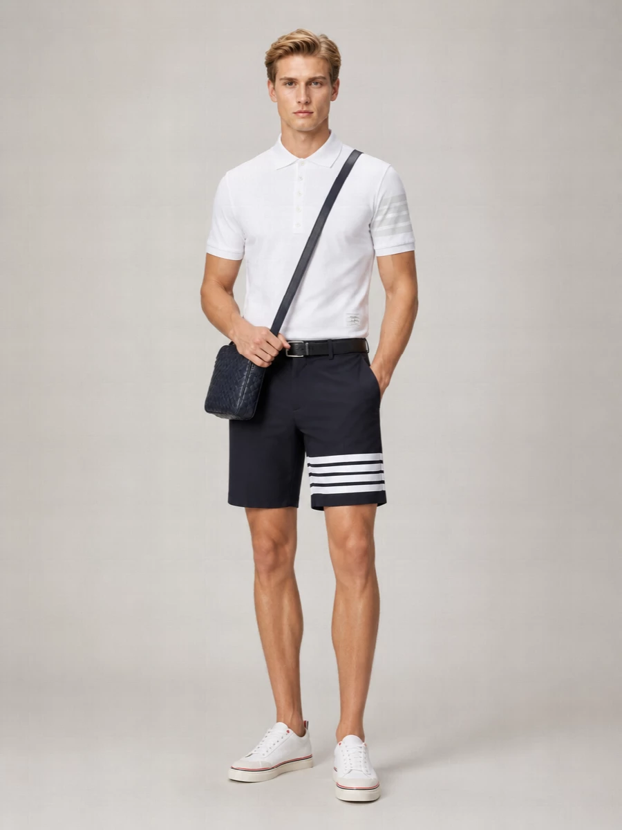 Thom Browne Straight-Leg Technical Tailored Shorts