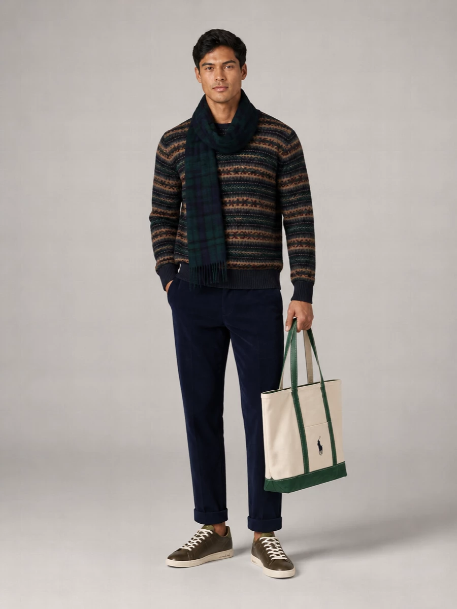 Polo Ralph Lauren Wool Fair Isle Regular-Fit Crew-Neck Jumper