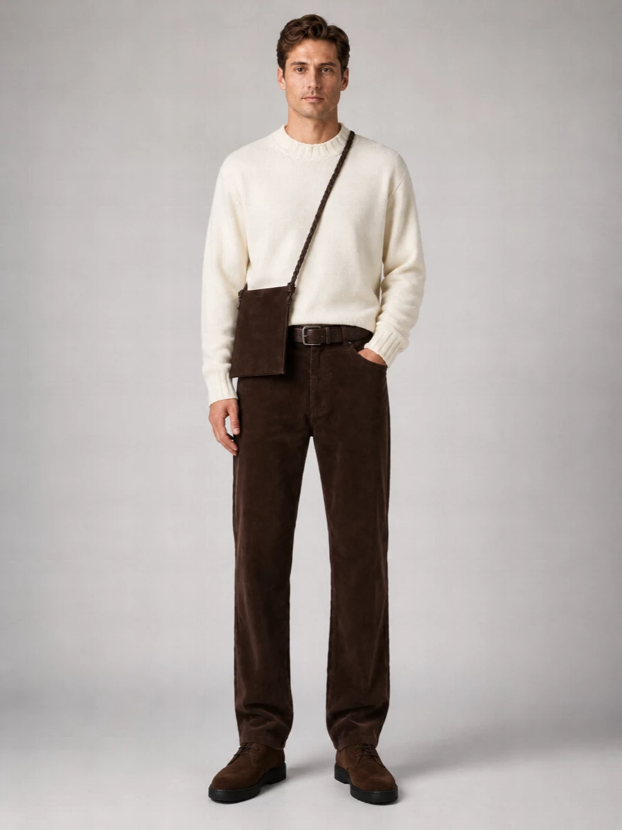 Dunst corduroy mid-rise wide-leg jeans