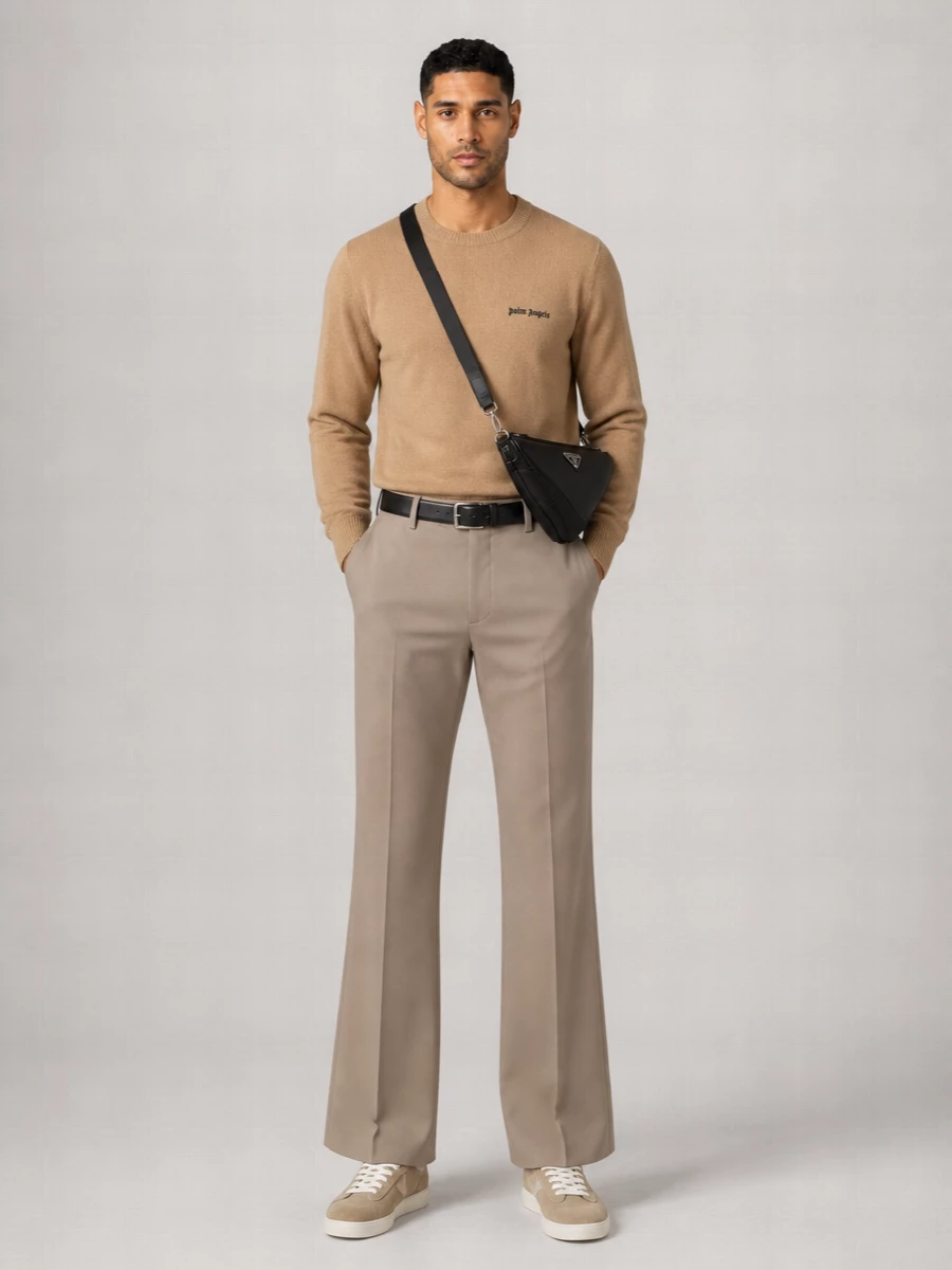 Palm Angels Mid-Rise Flared Tailored Trousers