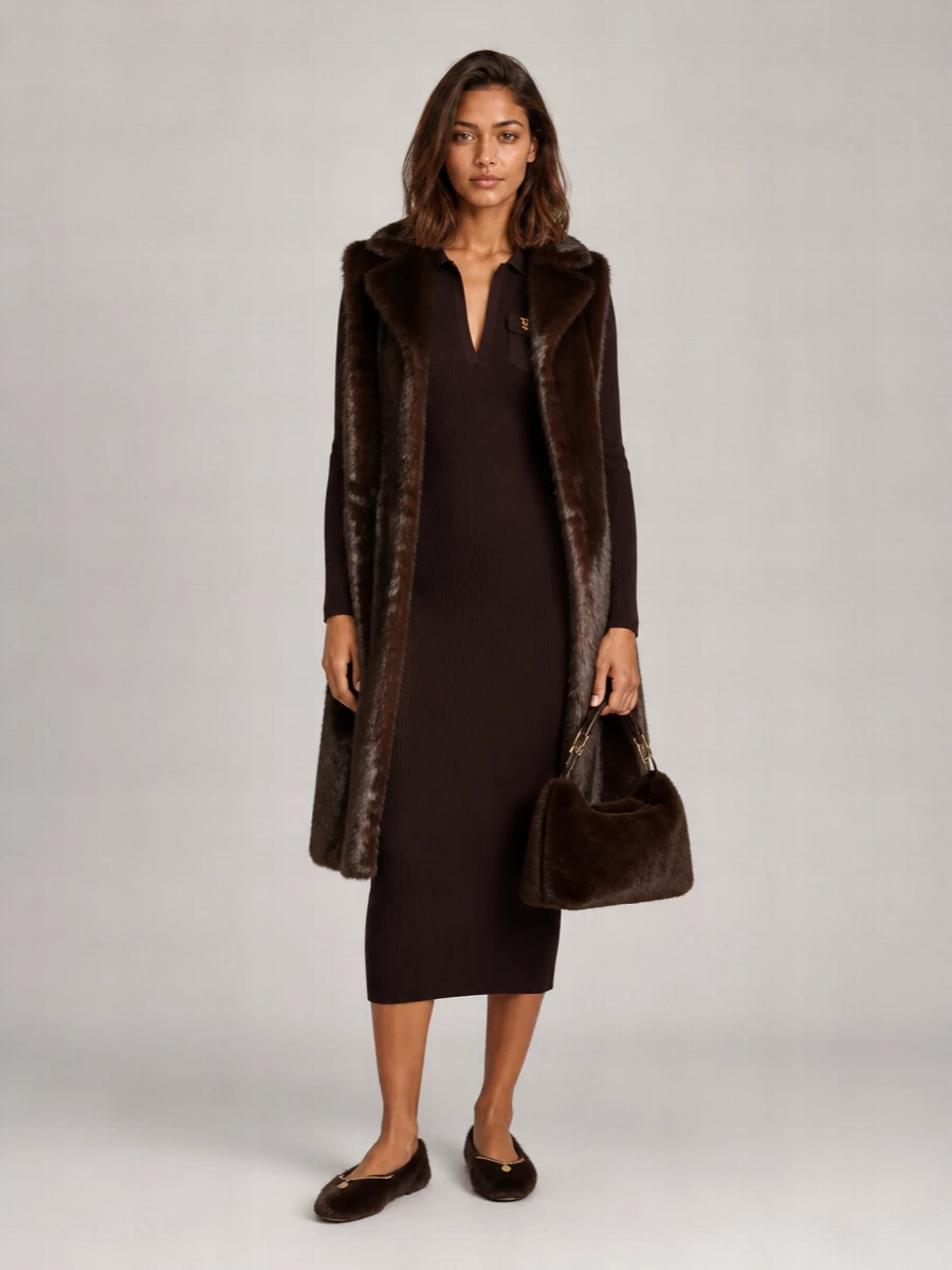 Stella Mccartney Faux Fur Ballerina Shoes