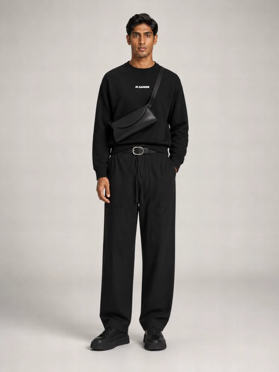 Jil Sander Cotton Crewneck Sweatshirt