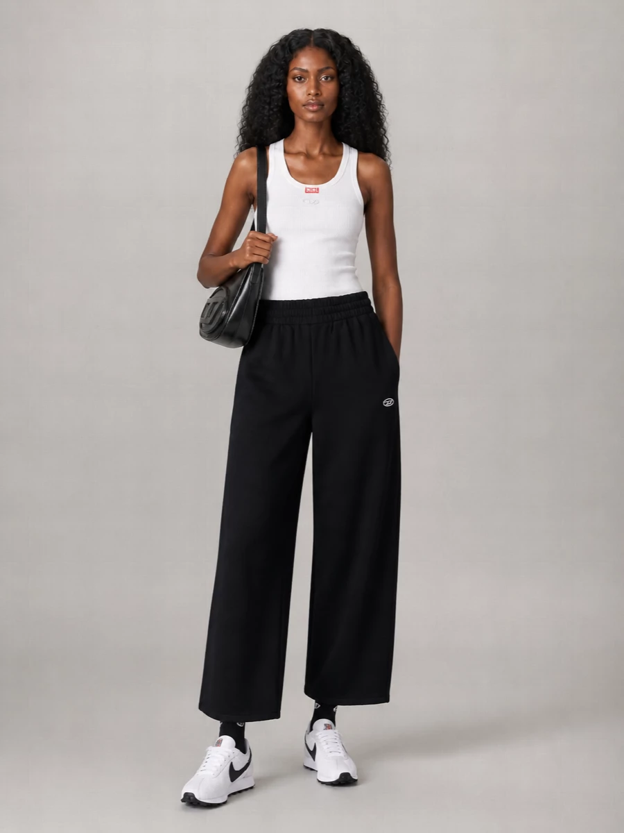 Diesel Cotton Wide-Leg Trousers