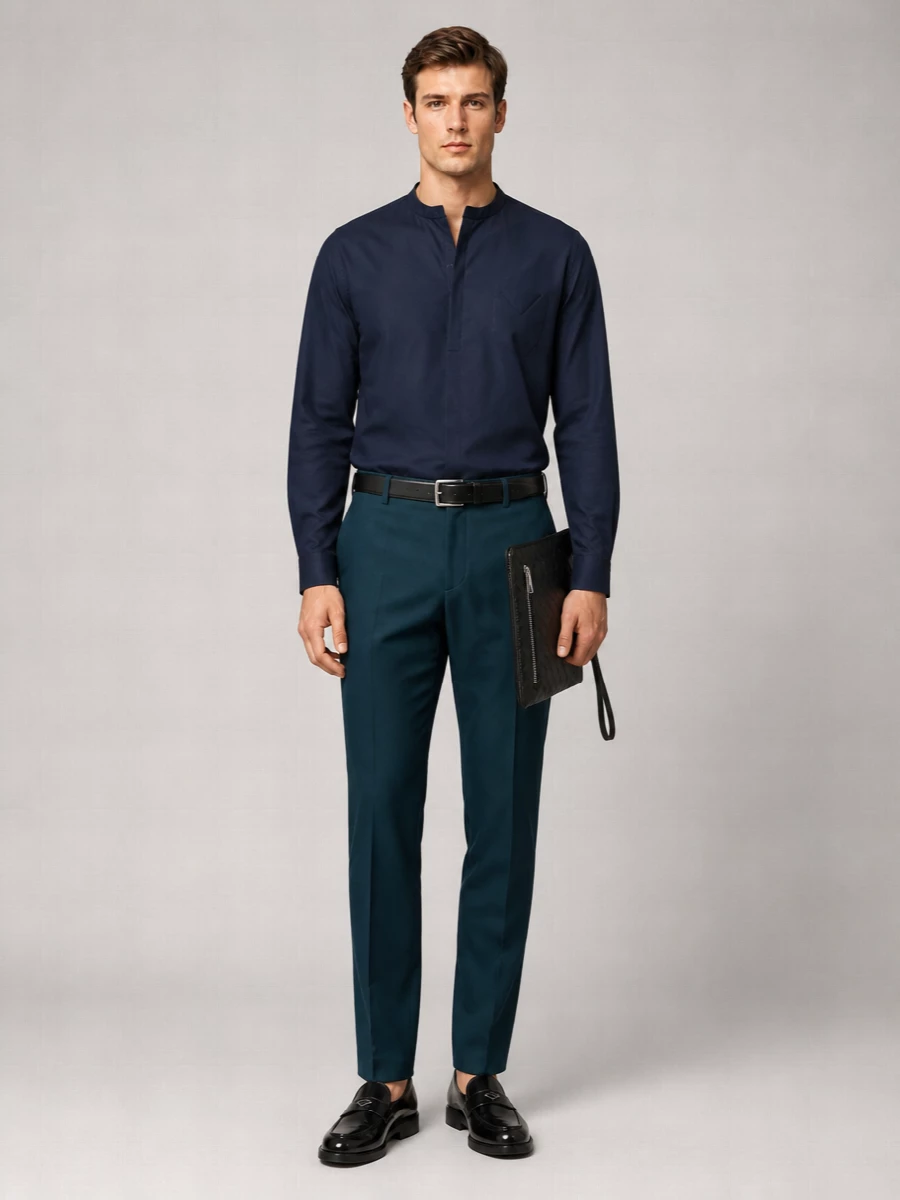 Vivienne Westwood Wool Pleated Straight-Leg Trousers