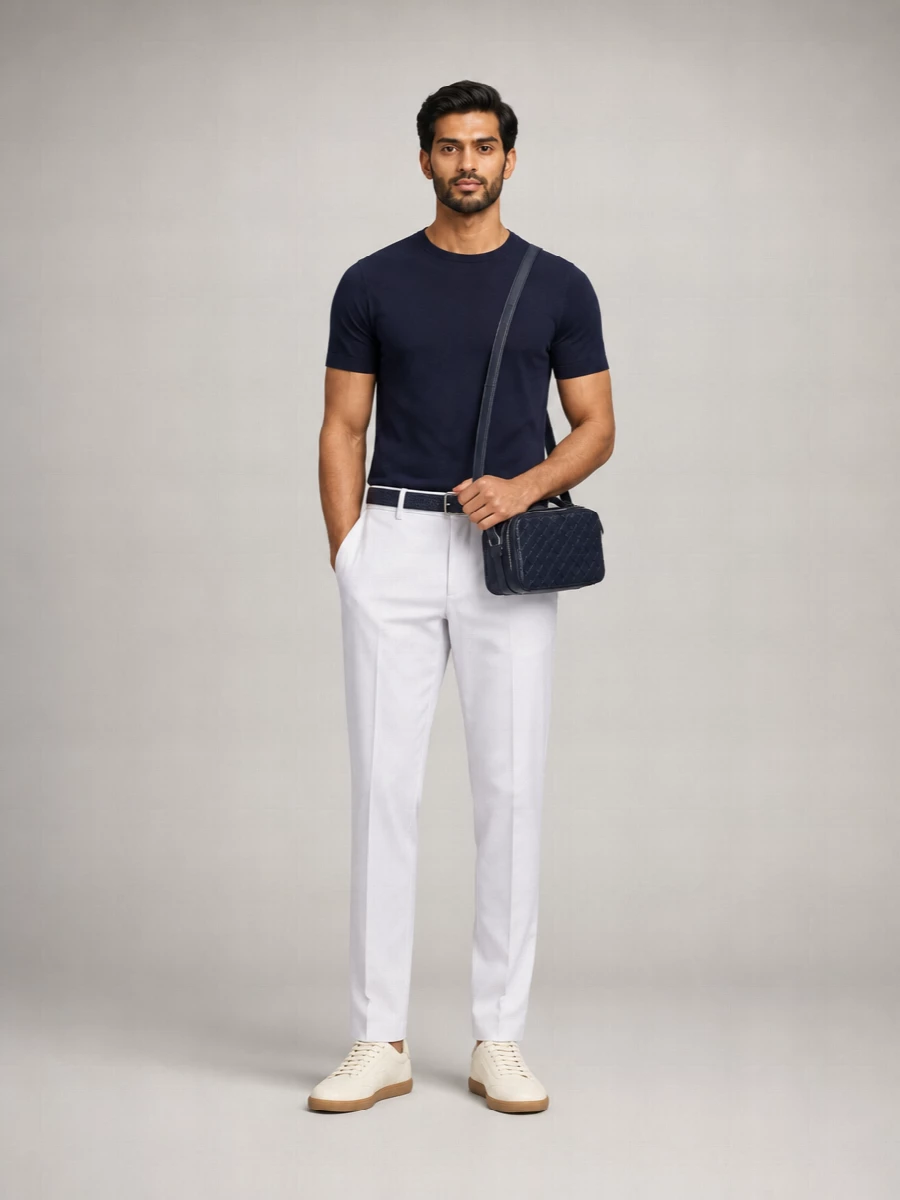 Zegna Crew Neck Ribbed Hem Short Sleeves Sweater