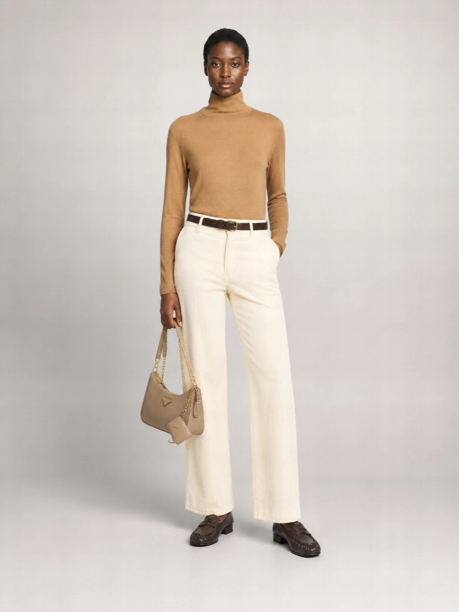 Kiton Corduroy Pleated Tapered Tailored Trousers