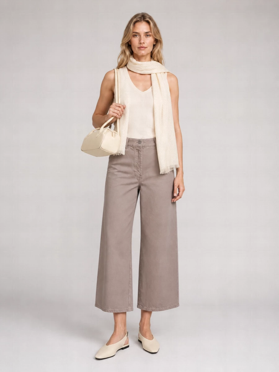 Studio Nicholson Lyocell Ribbed Scoop Neck Vest